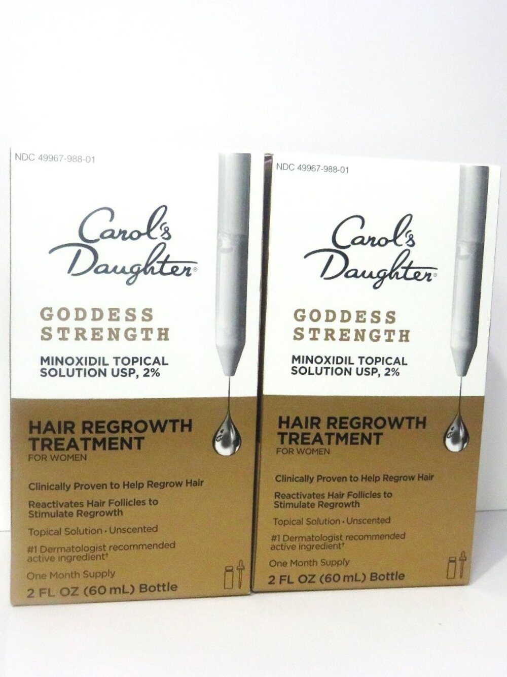 CAROL'S DAUGHTER GODDESS STRENGTH HAIR REGROWTH TREATMENT 2oZ 2 PC LOT